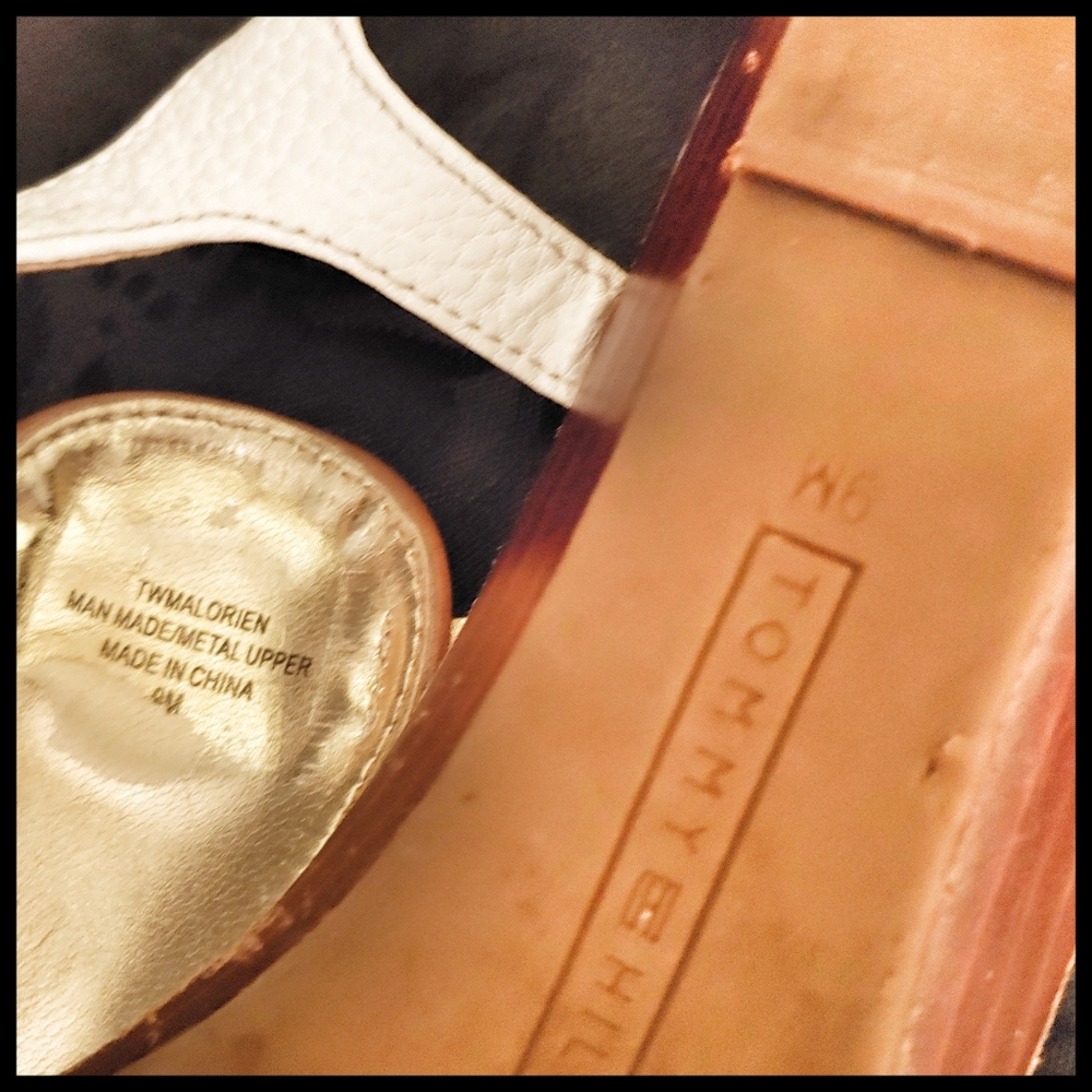 Tommy Hilfiger White Sandals - Picture 9 of 10